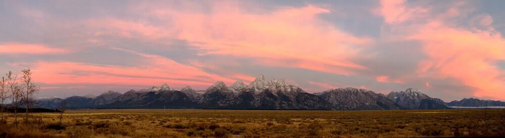 Freezing, but beautiful sunrise at Grand Teton National Park, Wyoming.